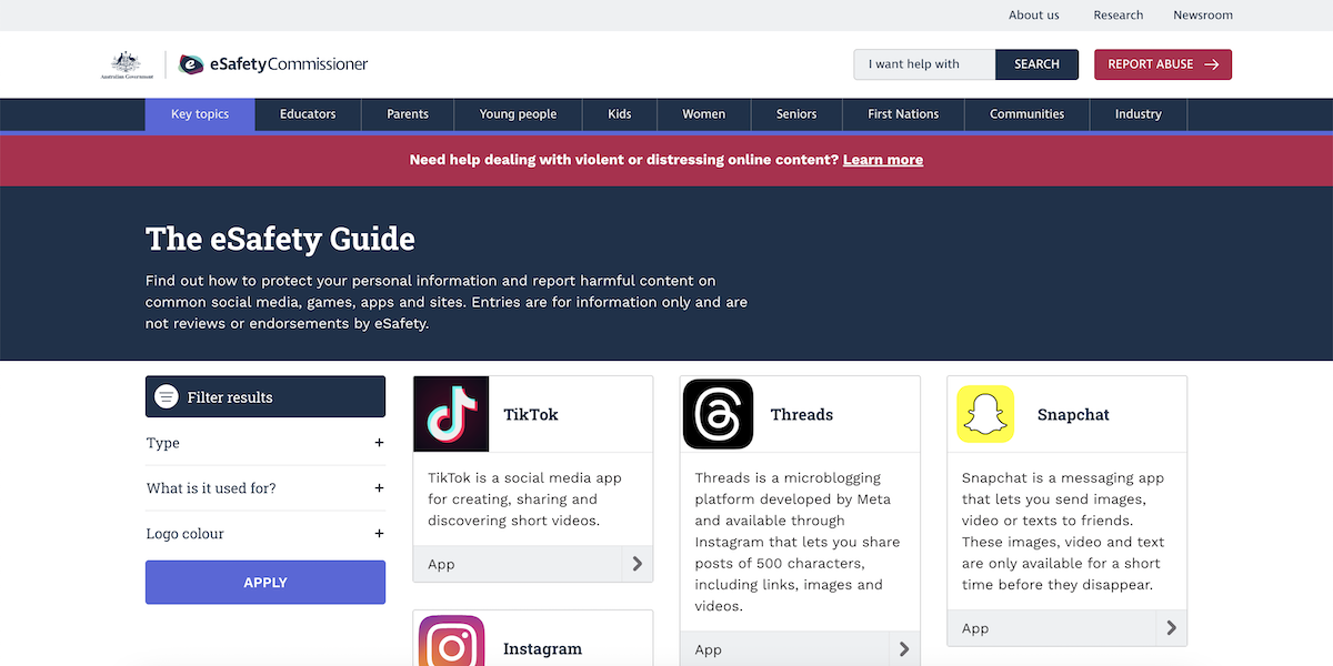 The eSafety Guide