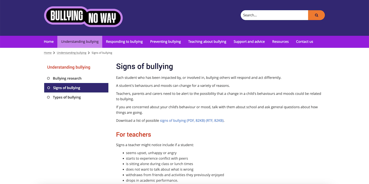 Bullying No Way