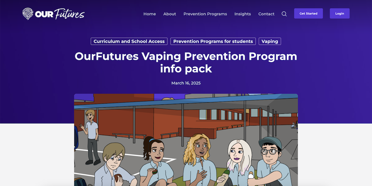 OurFutures Vaping Prevention Program